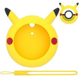 BNWT Yellow Silicone Case for Poke GO Plus +, Soft Silicone Wrist Strap Pikachu